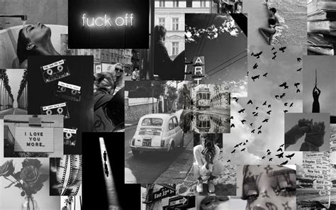 Aesthetic Laptop Wallpaper | HD | Black and White