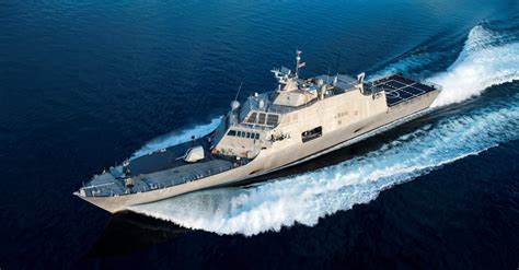 USS Wichita (LCS-13), Freedom-class littoral combat ship, on acceptance trials July 2018 ...