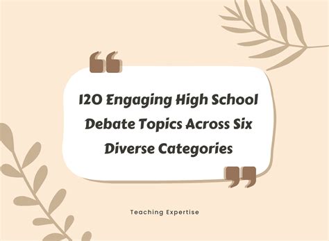 High School Debate Topics: 120 Ideas For General, Subject-Specific ...