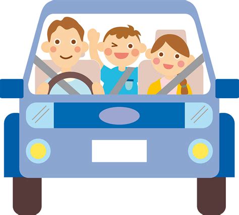 Drive car family clipart. Free download transparent .PNG | Creazilla