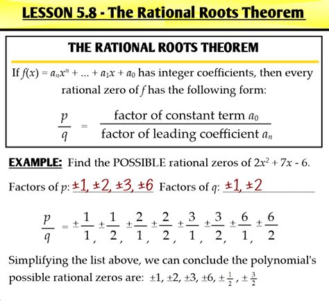 30++ Rational Root Theorem Worksheet – Worksheets Decoomo