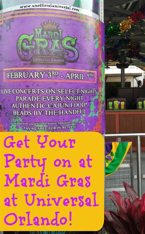 Mardi Gras at Universal Orlando Resort - Unofficial Universal in 2024 ...