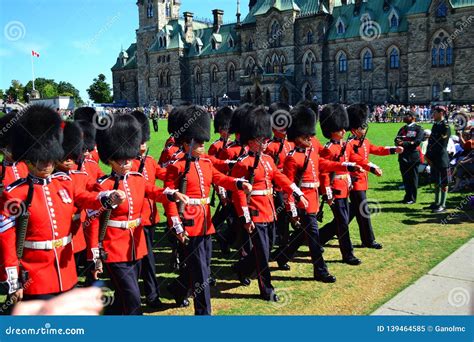 OTTAWA, CANADA - August 13, 2013: the Changing Guard Ceremony Takes ...