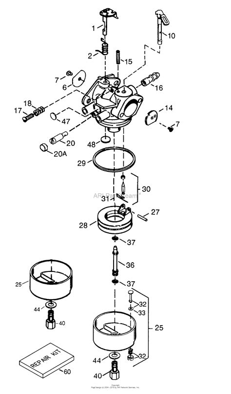 Tecumseh TEC-640054 Parts Diagram for Carburetor