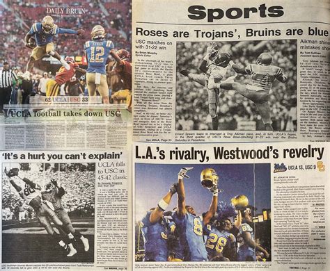 Top 10 UCLA football vs. USC rivalry moments through the years - Daily Bruin