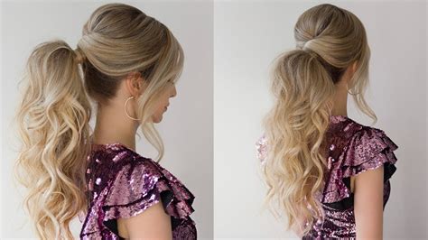 HOW TO: CURLY PONYTAIL NEW YEARS EVE HAIRSTYLE - NY Beauty Review