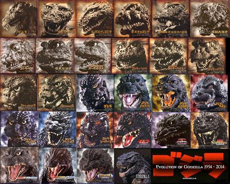 GODZILLA 1954-2014 by lagrie on DeviantArt