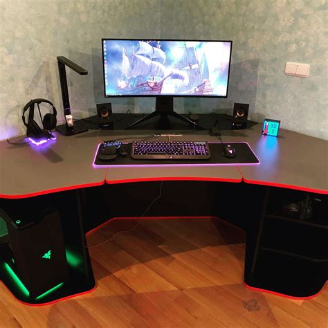 R2 Stealth Wolf Gaming Desk #gamingdesk | Gaming desk, Corner gaming desk, Stealth