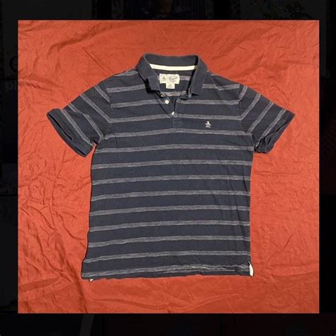 Original Penguin Men's Navy Polo-shirts | Depop