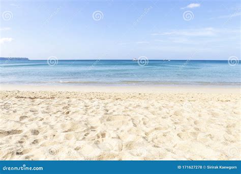 Blue Sea and White Sand Beach, Phuket Island in South of Thailand, Summer Outdoor Day Light ...