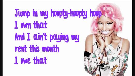 Nicki Minaj Starships Lyrics Video - YouTube