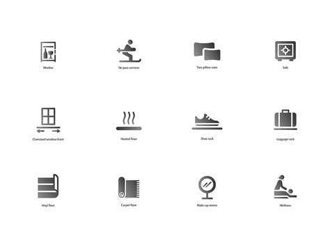 Browse thousands of Hotel Amenities Icons images for design inspiration | Dribbble