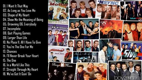 Greatest Boybands Ever Popular 90s & 2000s Boy Band Hits - Backstreet ...