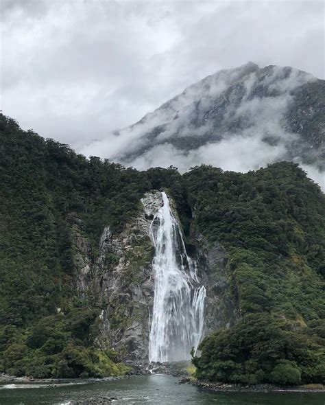 Permanent Falls of Milford Sound. #falls #waterfalls #water #sea #sound #cruise #boat #travel # ...