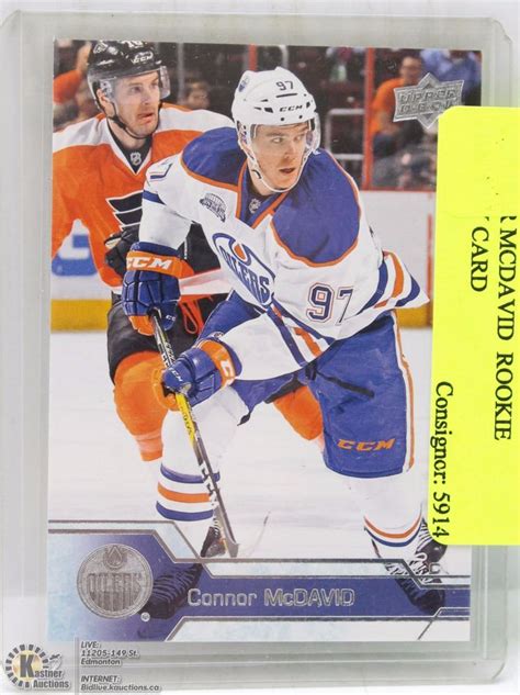 CONNOR MCDAVID ROOKIE HOCKEY CARD