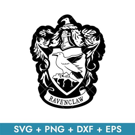 Ravenclaw Crest Outline Svg, Harry Potter House Crest Svg, S - Inspire ...