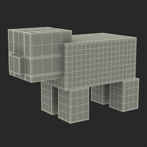 minecraft pig saddle rigged 3d max