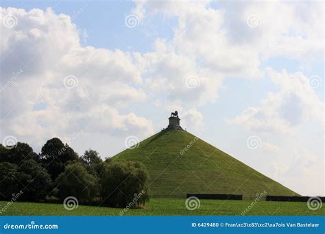 The Lion S Mound of Waterloo Stock Photo - Image of cloud, france: 6429480