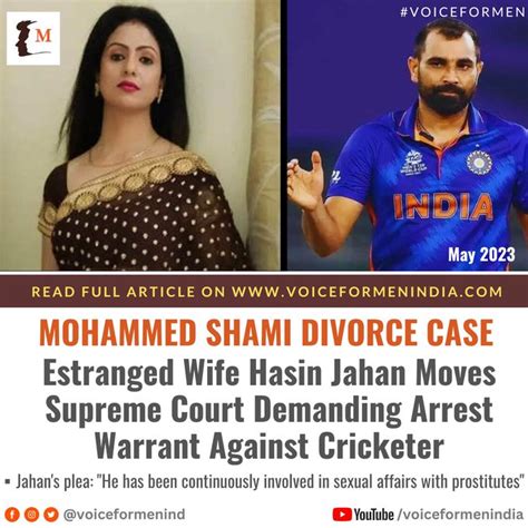 Mohammed Shami Divorce Case: Estranged Wife Hasin Jahan Moves Supreme Court Demanding Arrest ...