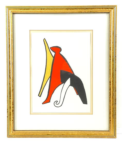 Lot - ALEXANDER CALDER "STABILES V" LITHOGRAPH ON PAPER