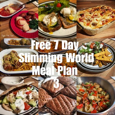 7 Day Slimming Friendly Meal Plan & Shopping Lists for Aldi, Asda ...