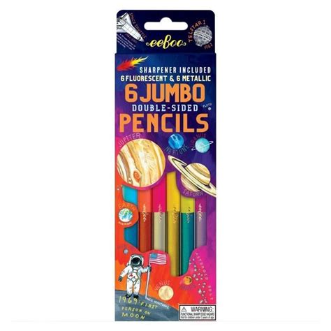 Solar System with 6 double-sided Jumbo pencils - Planewear