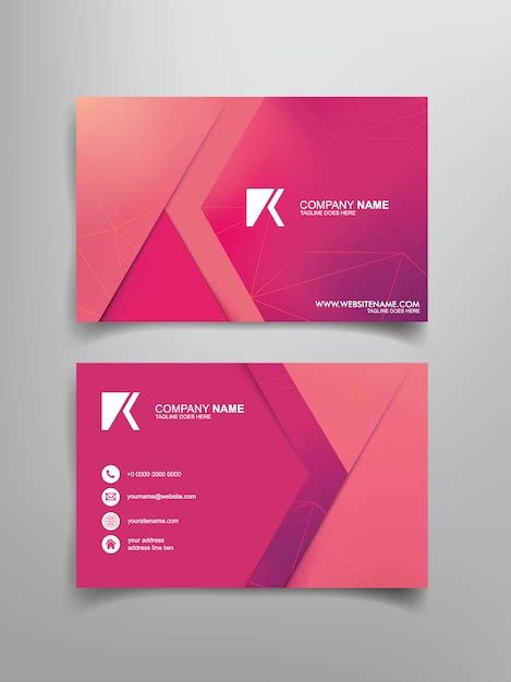 Premium Vector | Business card template design with simple design