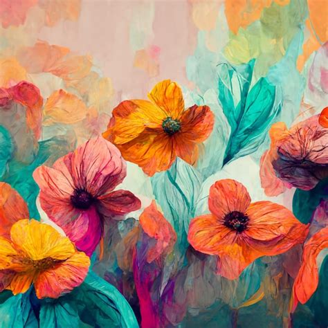 Premium Photo | Watercolor flower painting