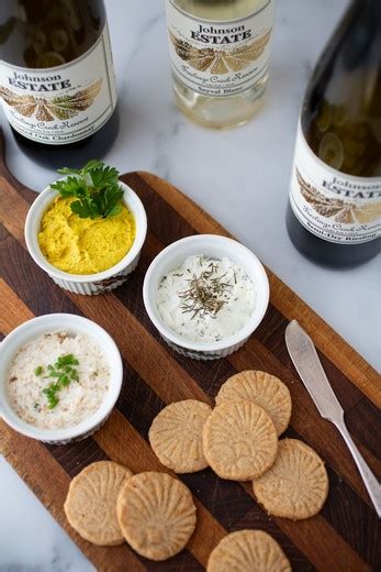 Johnson Estate Winery - Recipes - Cheddar Cheese Shortbread with Herbs