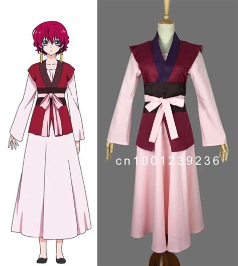 Anime Akatsuki no Yona Princess Yona of the Dawn Princess Cosplay Costume Lolita Kimono Dress ...