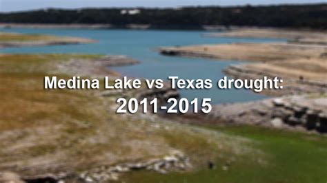 Medina Lake drought timeline 2011-2015