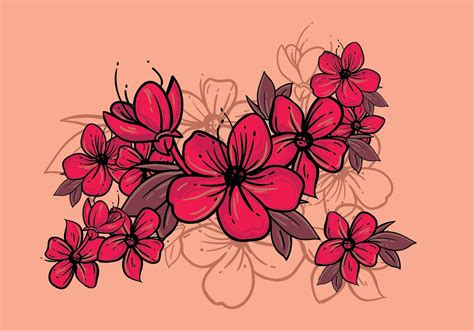 Plum Blossom Illustration 163660 Vector Art at Vecteezy