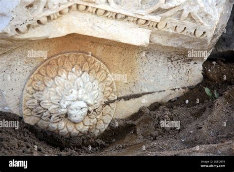 Ancient ruins in Side, Turkey, Antalya, Manavgat, Side Stock Photo - Alamy