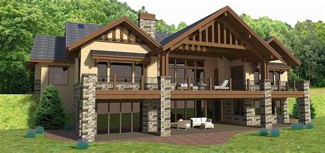 Plan 64413SC: Mountain House Plan with Optional Lower Level | Mountain ...