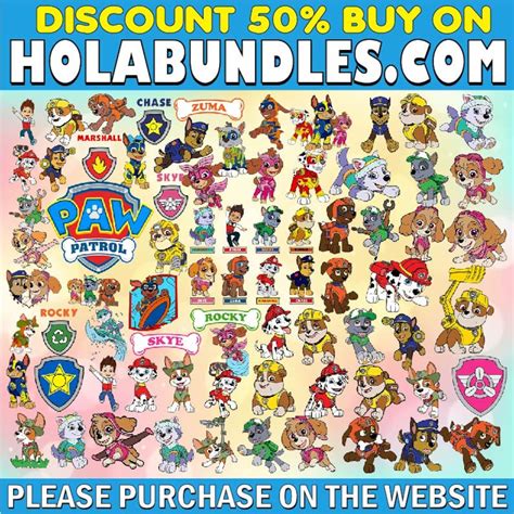 Paw Patrol Bundle Svg, Paw Patrol SVG Files Bundle for Cricut ...