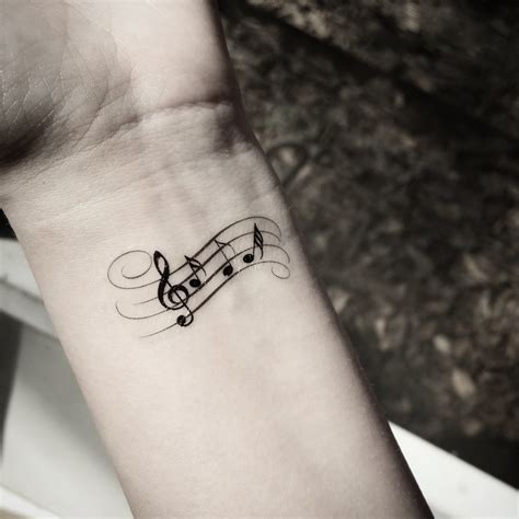 Music note tattoo Temporary tattoos music by SharonHArtDesigns