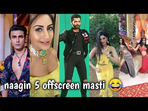 naagin 5 🔥offscreen masti 😂 behind the scenes - YouTube