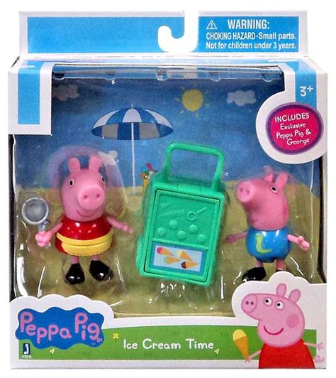 Peppa Pig Ice Cream Mini Figure 2-Pack Jazwares - ToyWiz