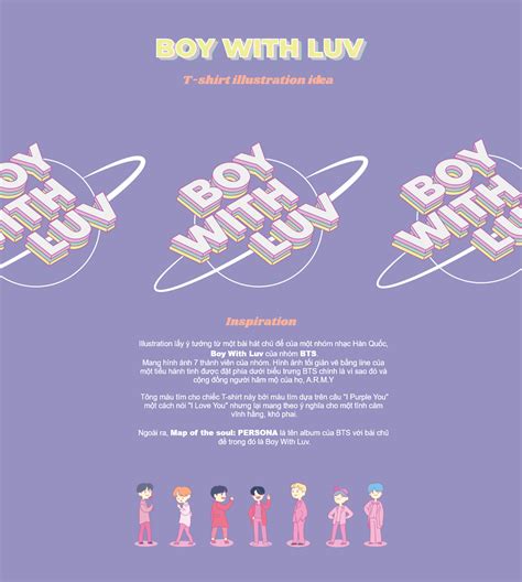 BOY WITH LUV by BTS | T-Shirt idea on Behance