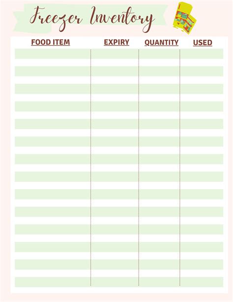 The Best Freezer & Pantry Inventory Printable - Easy Peasy Creative Ideas