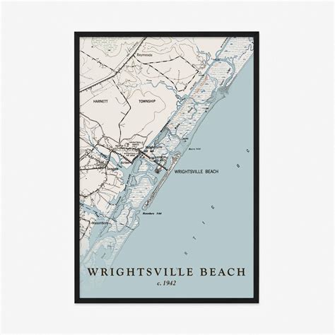 Wrightsville Beach Map Historic Topographic Map 1942 | Etsy in 2022 ...