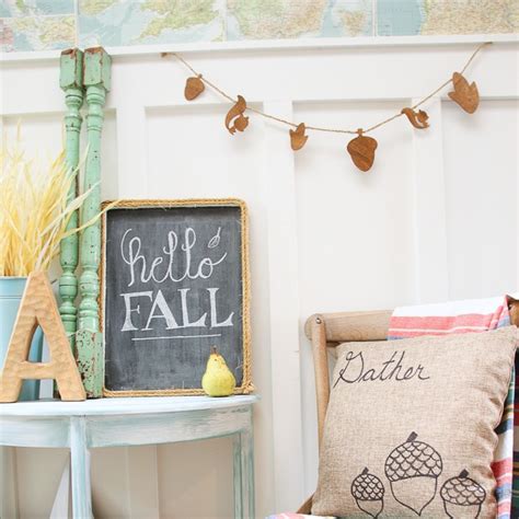 Simple DIY Wooden Fall Woodland Banner | The Happy Housie