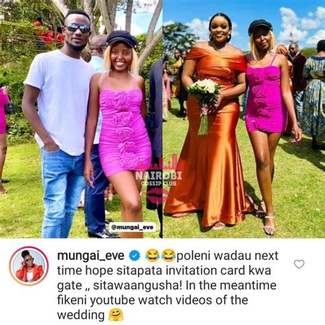 Eve Mungai Apologizes After Fashion Blunder At Akothee's Wedding - Youth Village Kenya