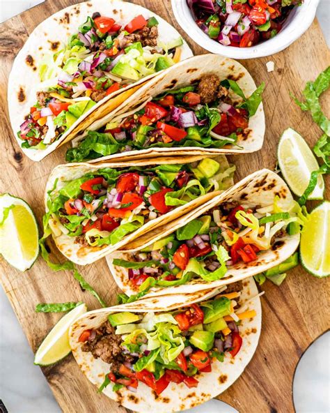 Easy Ground Beef Tacos - Jo Cooks | Ground beef tacos, Yummy chicken recipes, Tacos beef