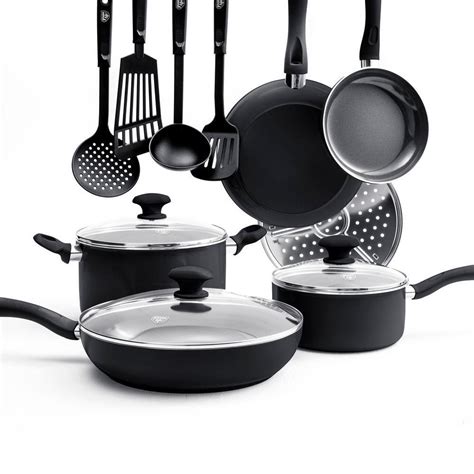 GreenLife Diamond 13-Piece Aluminum Ceramic Nonstick Cookware Set in ...