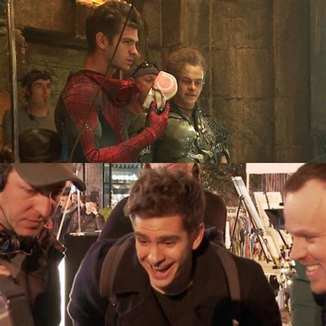 Behind the scenes of the The Amazing Spider-Man 2 | Andrew garfield spiderman, Andrew garfield ...