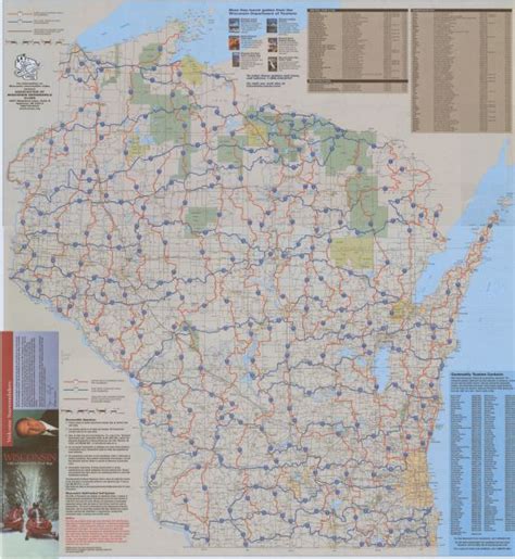 Wisconsin Official Snowmobile Trail Map | Map or Atlas | Wisconsin Historical Society