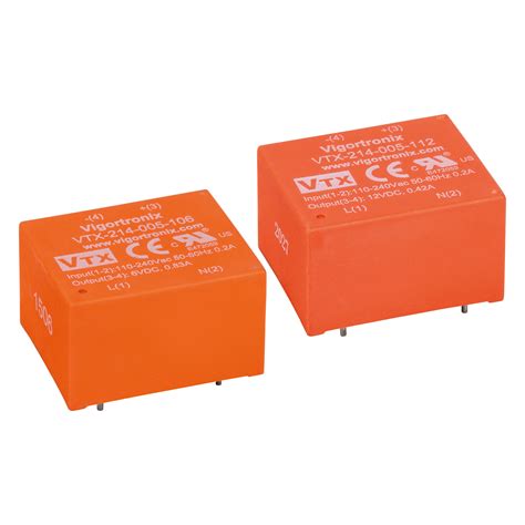 Vigortronix VTX-214-005 Series AC-DC Power Supplies with 5W Single Output | Rapid Online