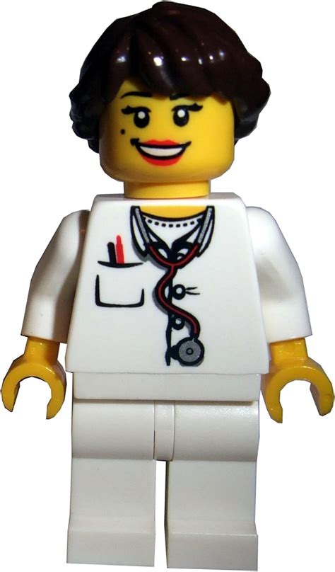 FEMALE GIRL DOCTOR / NURSE LEGO MINIFIGURE FOR CITY HOSPITAL THEME: Amazon.co.uk: Toys & Games