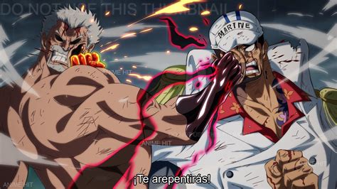 ¡Garp se Enfrenta a Akainu para Proteger a Luffy! El Almirante Más ...